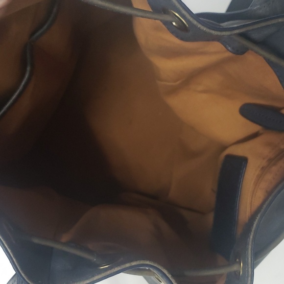 ❌SOLD❌5.95 Shipping - Anthropologie Miss Albright Torrie Gray Leather Bucket Bag - Picture 12 of 15